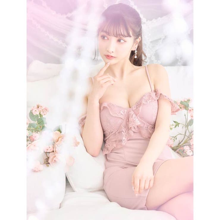キャバ ドレス ピンク[品番：DY000021157]｜Dazzy（デイジー）の
