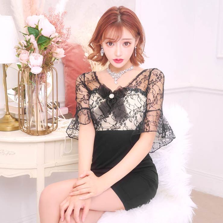 キャバクラ ドレス 明日花キララ着用 キャバ ドレス[品番：DY000021611]｜Dazzy（デイジー