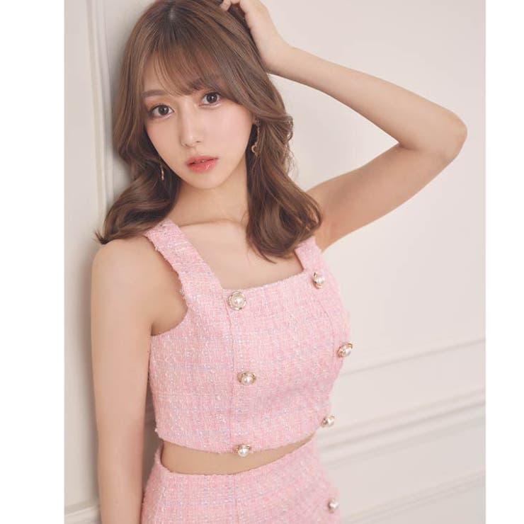 キャバ ドレス ツイード | Dazzy | 詳細画像5 