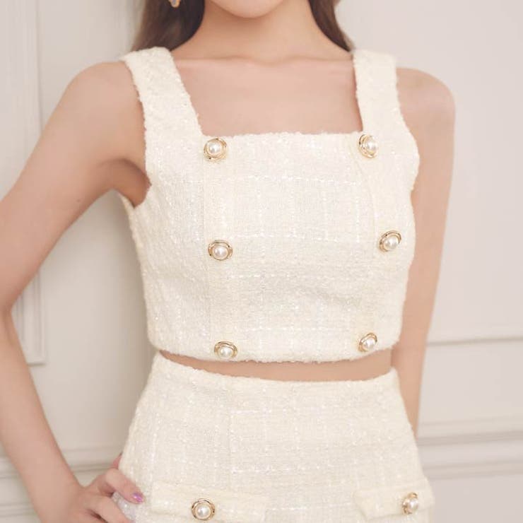 キャバ ドレス ツイード | Dazzy | 詳細画像7 