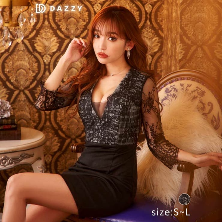 キャバ ドレス レース[品番：DY000023909]｜Dazzy（デイジー）の