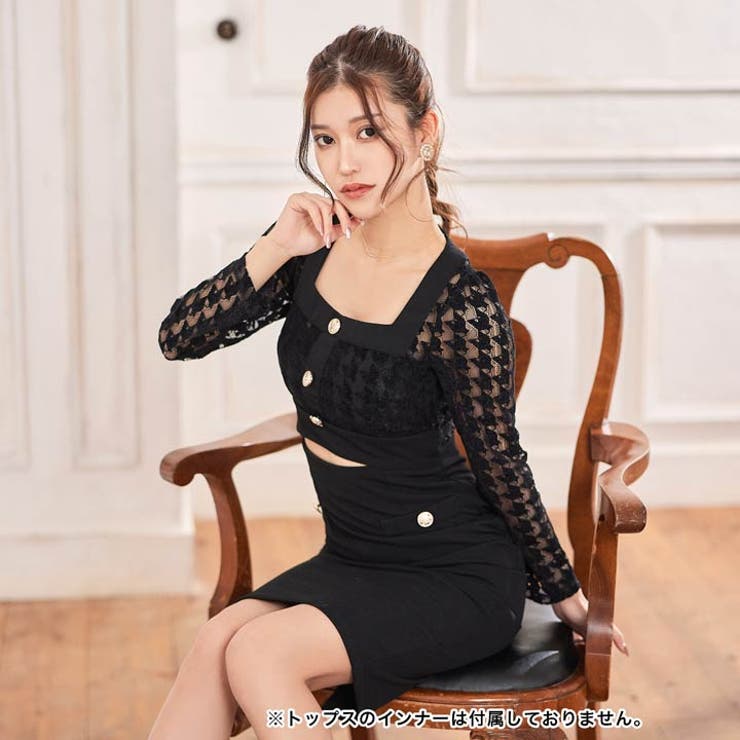 ワンピース シアー 千鳥格子[品番：DY000024301]｜Dazzy