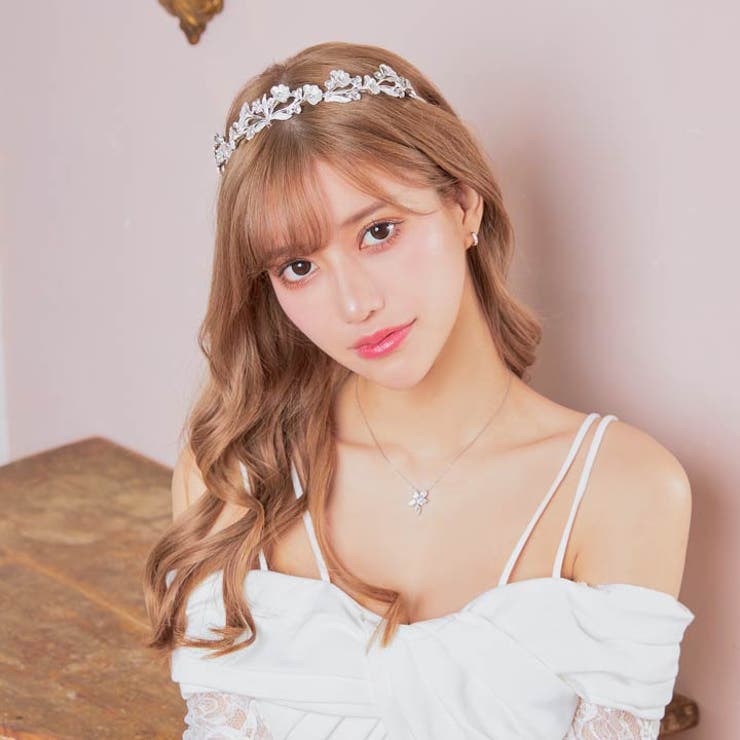 ファッション 通販 カチューシャ シルバー ビジュー[品番：DY000025754]｜Dazzy ヘアアクセサリー