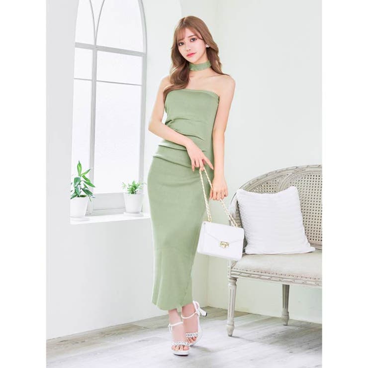 ワンピース レディース チョーカー付き | Dazzy | 詳細画像5 