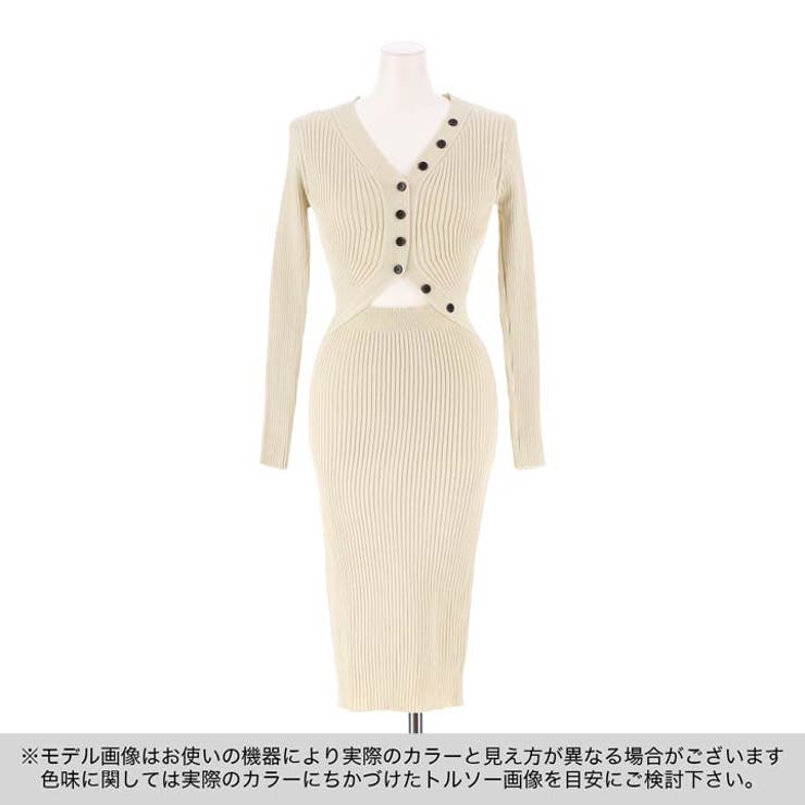 ニットタイトワンピース フロントカットアウト ひざ丈 4101908 Amazon.co.jp: [アイカ] タイトワンピース ニットワンピース
