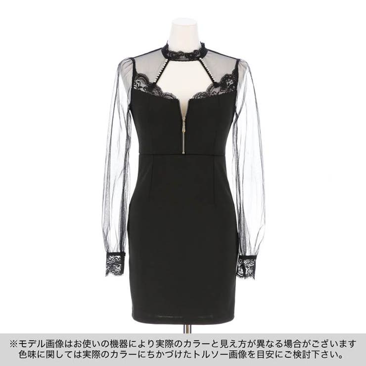 dazzy store キャバドレス　Mサイズ デイジーストア キャバドレス フロントジップ[品番：DY000028989