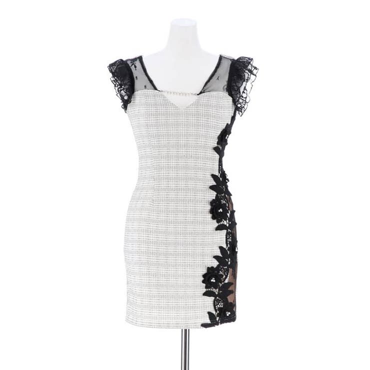 キャバ ドレス ツイードサイドシアー | Dazzy | 詳細画像12 