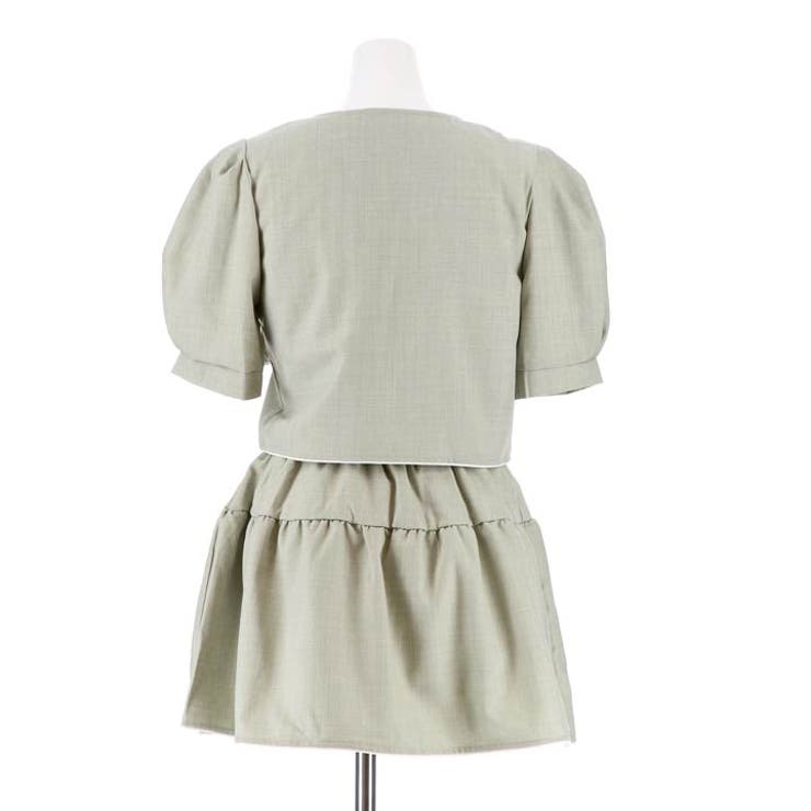 レディース パフスリーブ パールボタン | Dazzy | 詳細画像13 