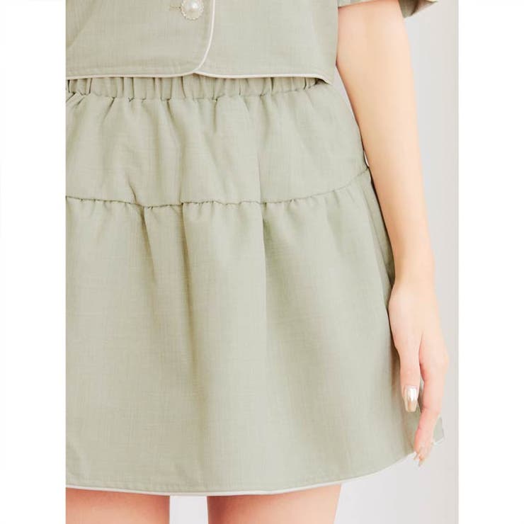 レディース パフスリーブ パールボタン | Dazzy | 詳細画像8 