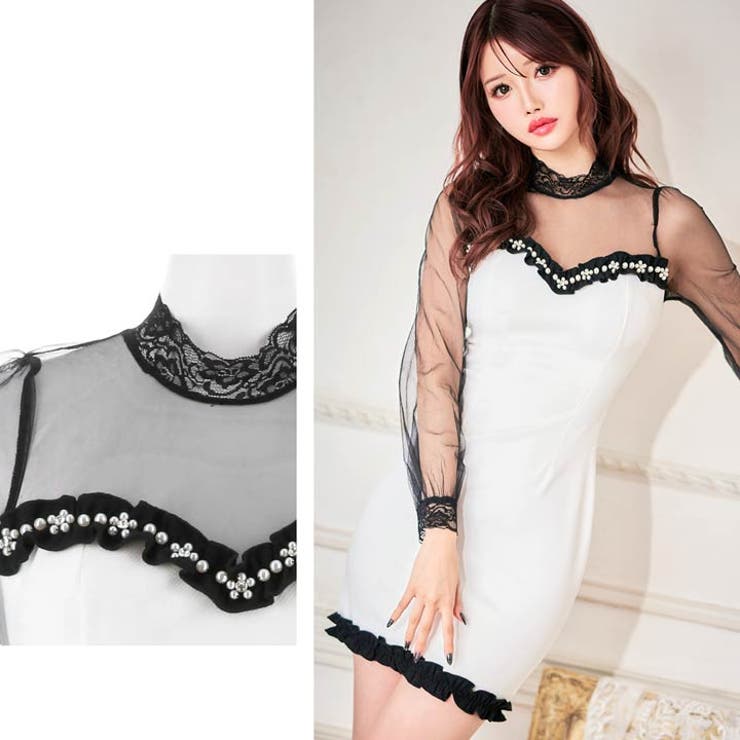 キャバ ドレス ハイネック | Dazzy | 詳細画像14 