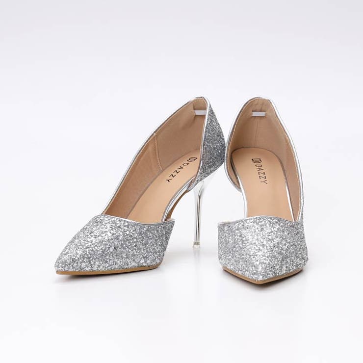 パンプス 痛くない ゴージャス オールグリッター ポインテッドトゥ パンプス | Dazzy | 詳細画像2 