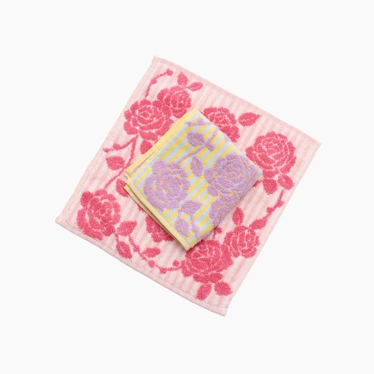 ストライプオールドローズタオルハンカチ | Dazzy | 詳細画像4 