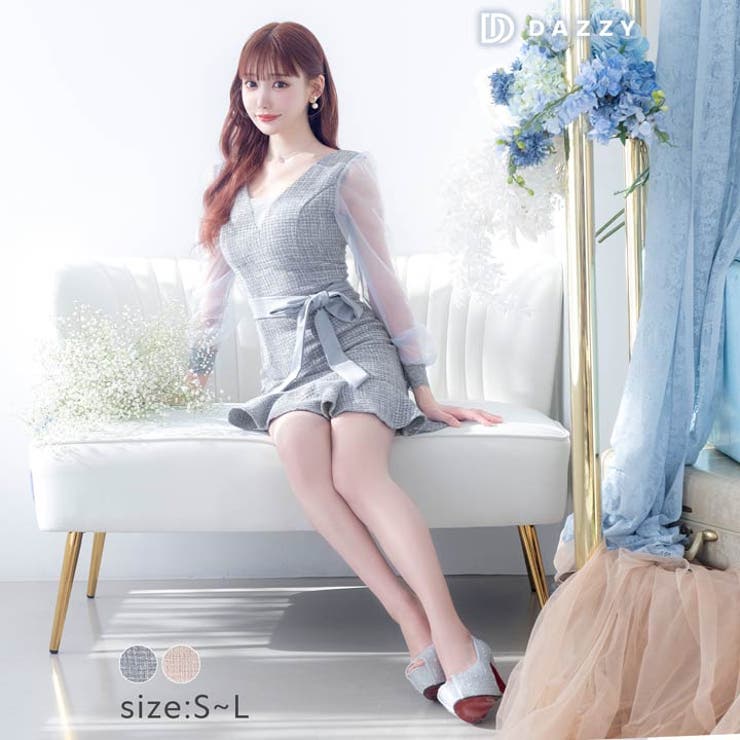 キャバ ドレスツイードリボン ベルト[品番：DY000028374]｜Dazzy