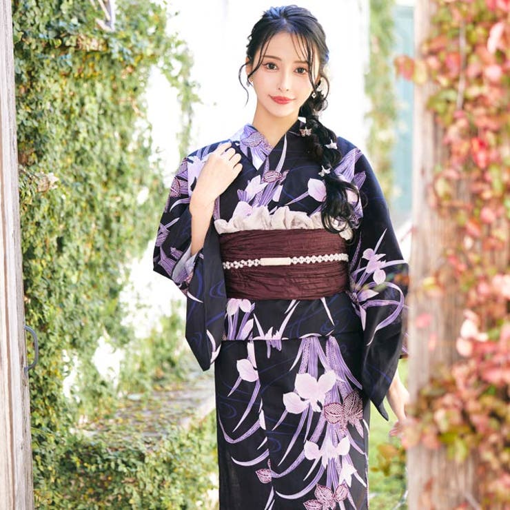 今 話題 の 人気 商品 流水紋 菖蒲柄[品番：DY000028614]｜Dazzy（デイジー）の × 着物・浴衣