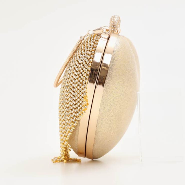 即日発送クラッチバッグ結婚式ビジューフリンジハートクラッチバッグ|パーティバッグレディースクラッチショルダーバッグストラップ大きめドレスパーティーバッグハンドバッグ鞄カバンかばん二次会謝恩会女性