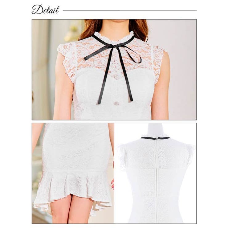 キャバ ドレス フラワーレース | Dazzy | 詳細画像10 