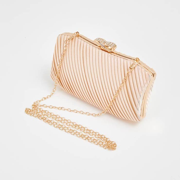 ショルダーバッグ レディースサテンプリーツ アシンメトリー | Dazzy | 詳細画像7 