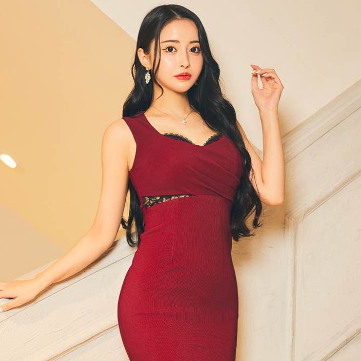 キャバドレス ノースリーブ シアーレース | Dazzy | 詳細画像5