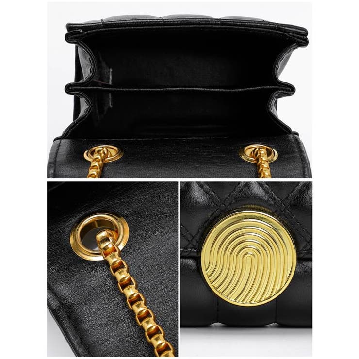 デイジーストア クラッチバッグ 結婚式キルティングラウンドゴールドバックルショル… | Dazzy | 詳細画像8 