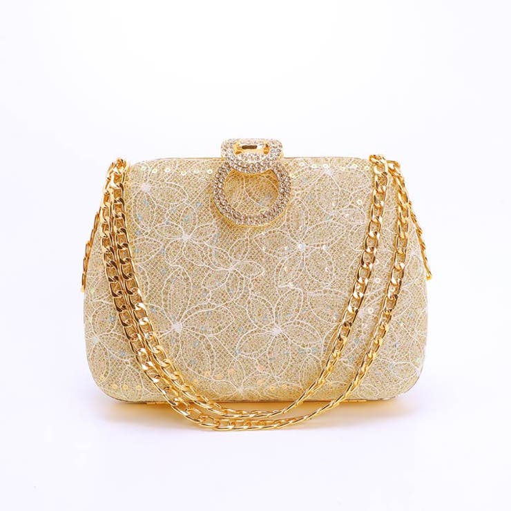 デイジーストア クラッチバッグ 結婚式グリッターサークルビジューチェーンハンドバ… | Dazzy | 詳細画像5 