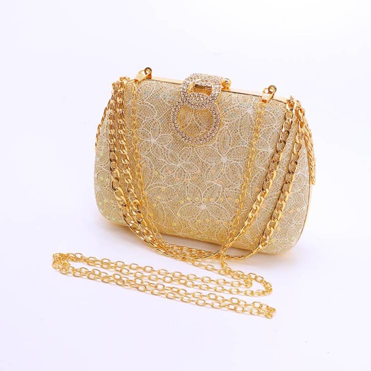 デイジーストア クラッチバッグ 結婚式グリッターサークルビジューチェーンハンドバ… | Dazzy | 詳細画像6 