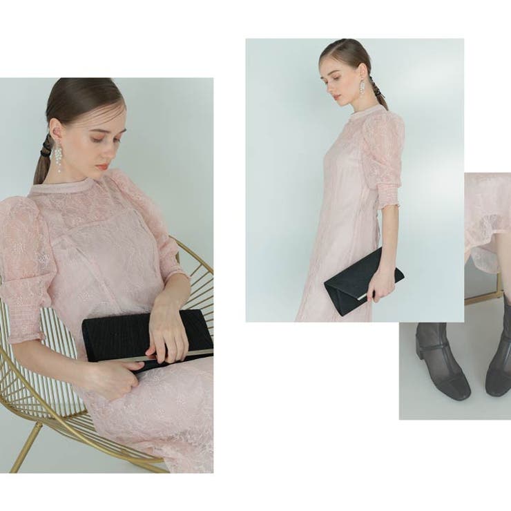 結婚式 およばれ ドレス総レース | Dazzy | 詳細画像13 