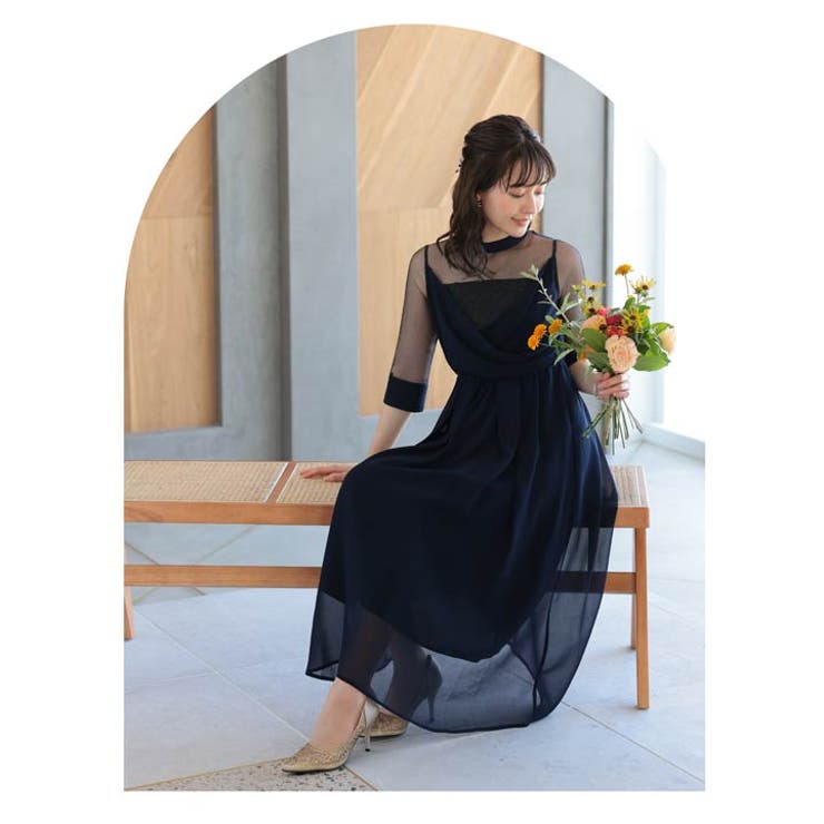 ドレス 結婚式 パーティードレスカッシュクール デザインドレス