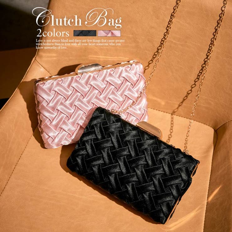 デイジーストア クラッチバッグ 結婚式ブレイドサテン | Dazzy | 詳細画像1 