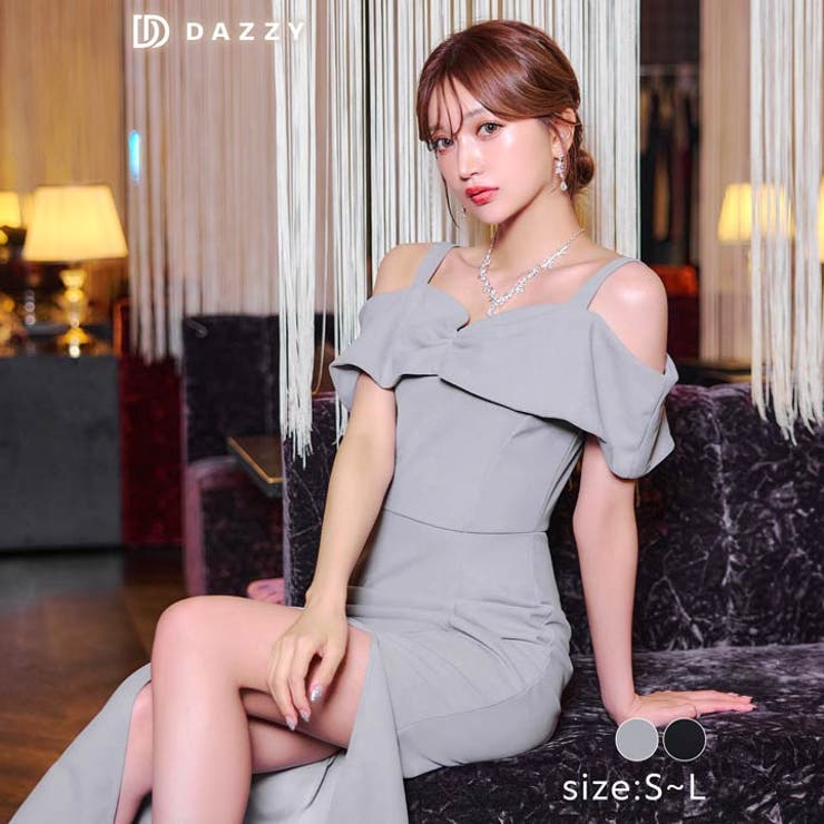 キャバドレス タックオフショル キャミソール | Dazzy | 詳細画像3 