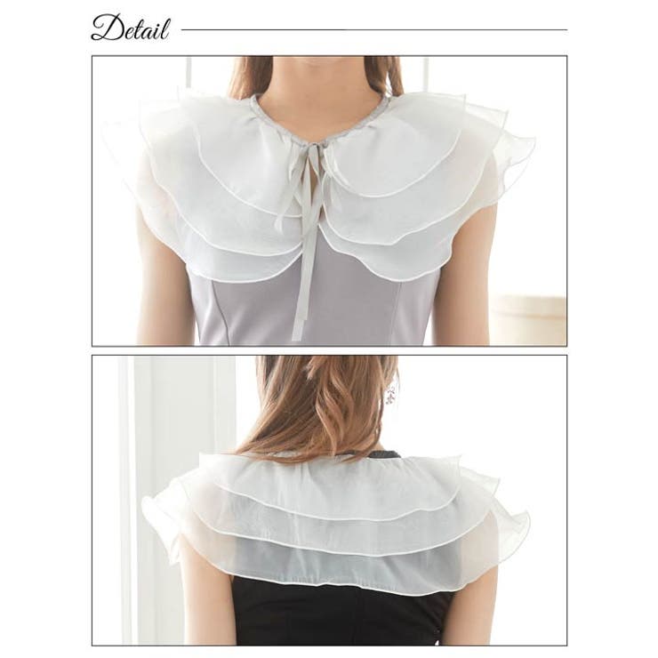 シフォンフリル リボン マーメイド | Dazzy | 詳細画像10 