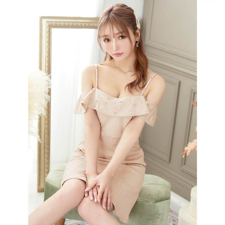 ＼即日発送／デイジーストアキャバドレスビジューオフショルラインストーンタイトミニドレスキャバドレス大きいサイズセクシーナイトドレスキャバクラホステス水商売クラブパーティ可愛い衣装谷間盛りdazzy送料無料
