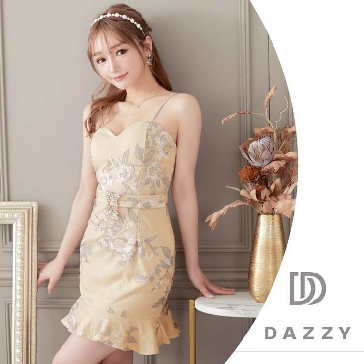 フラワー刺? ベルトビジュー ラインストーン[品番：DY000029538]｜Dazzy（デイジー）のレディースファッション通販｜SHOPLIST（ ショップリスト）
