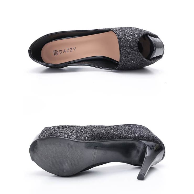 デイジーストア パンプス 痛くないシックグリッター オープントゥ パンプス | Dazzy | 詳細画像6 