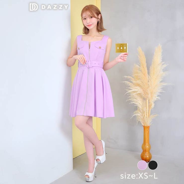 デイジーストア キャバドレス フロントジップ | Dazzy | 詳細画像4 