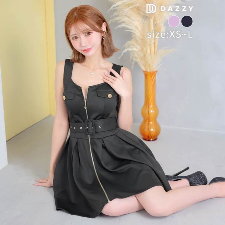 デイジーストア キャバドレス フロントジップ | Dazzy | 詳細画像5 