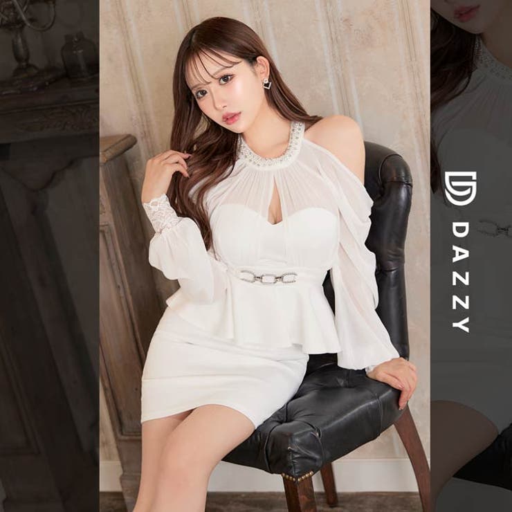 デイジーストア キャバドレス パールビジュー[品番：DY000030622]｜Dazzy （デイジー）のレディースファッション通販｜SHOPLIST（ショップリスト）