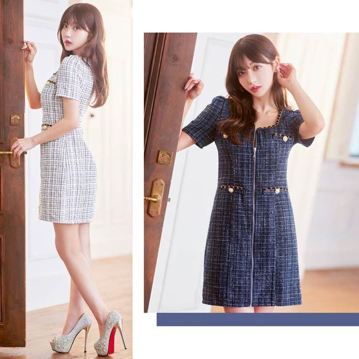 デイジーストア キャバドレス ツイード | Dazzy | 詳細画像13 