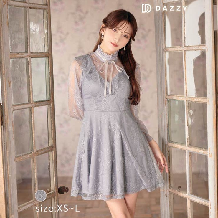ネックリボンのドレス my closet / リボンネックシアードレス