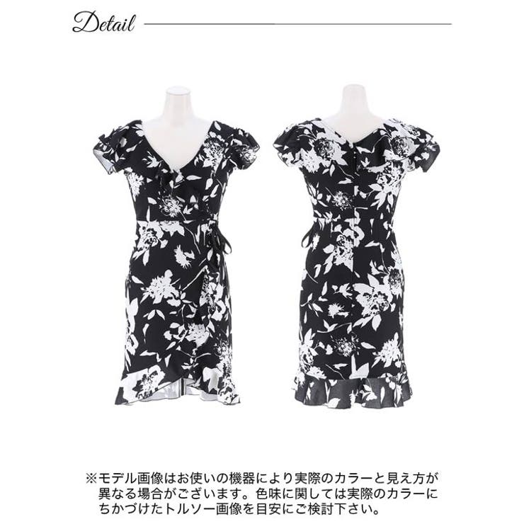 キャバドレス カシュクール フラワーレースアップ | Dazzy | 詳細画像10 