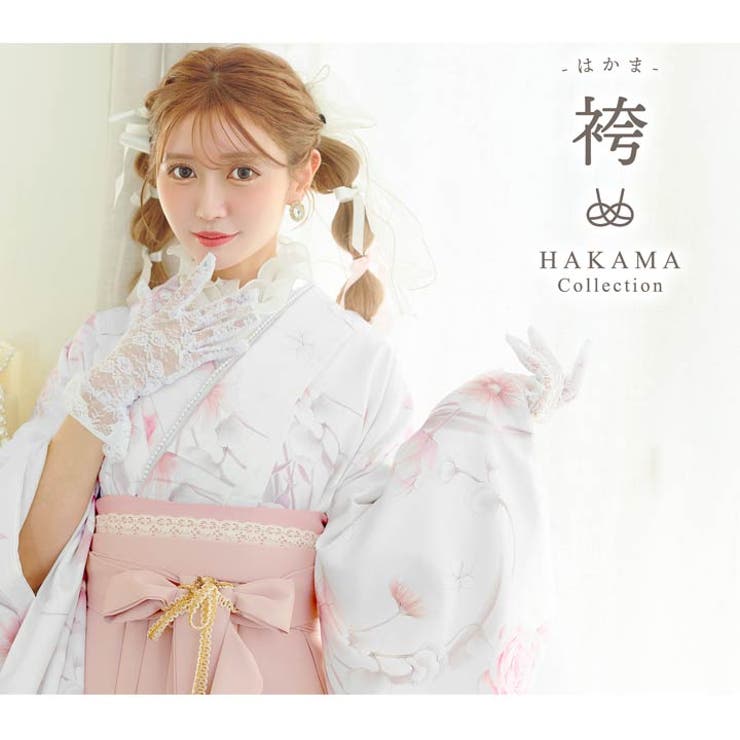 [3点SET]薔薇×チューリップ柄二尺袖・袴 | Dazzy | 詳細画像12 