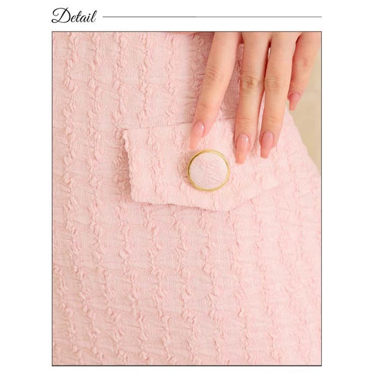 [SMサイズ]ワンカラースクエアネック半袖マーメイドミニドレス[韓国ドレス] | Dazzy | 詳細画像10 