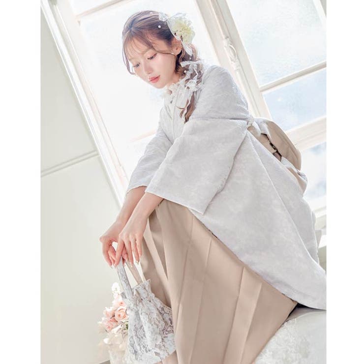 3点SET]総フラワーレース二尺袖・袴[品番：DY000031261]｜Dazzy