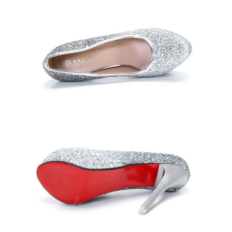 [dazzyオリジナル][15cmヒール]ゴージャスグリッターラメヒールパンプス | Dazzy | 詳細画像5 