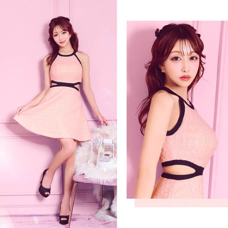 [0~2サイズ][桜井みづき着用]バイカラーツイードウエストカットアメスリAライ… | Dazzy | 詳細画像13 