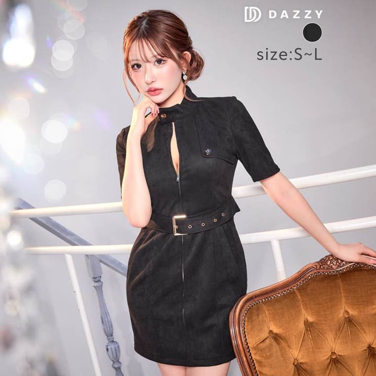 dazzy store - 【完売品】ワンショルダー ベルト 風 タイト ミニ