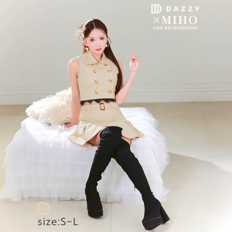 ノースリーブトレンチコートセットアップ   | Dazzy | 詳細画像3 