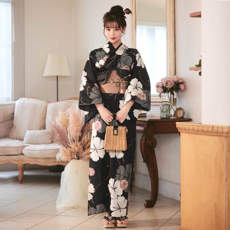 楽天市場】撫松庵（柄縞）（浴衣｜和服）：レディース