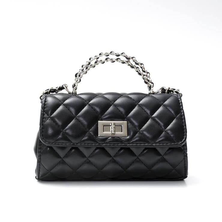 [2way]キルティングツイストシルバーショルダー＆ハンドバッグ | Dazzy | 詳細画像4 