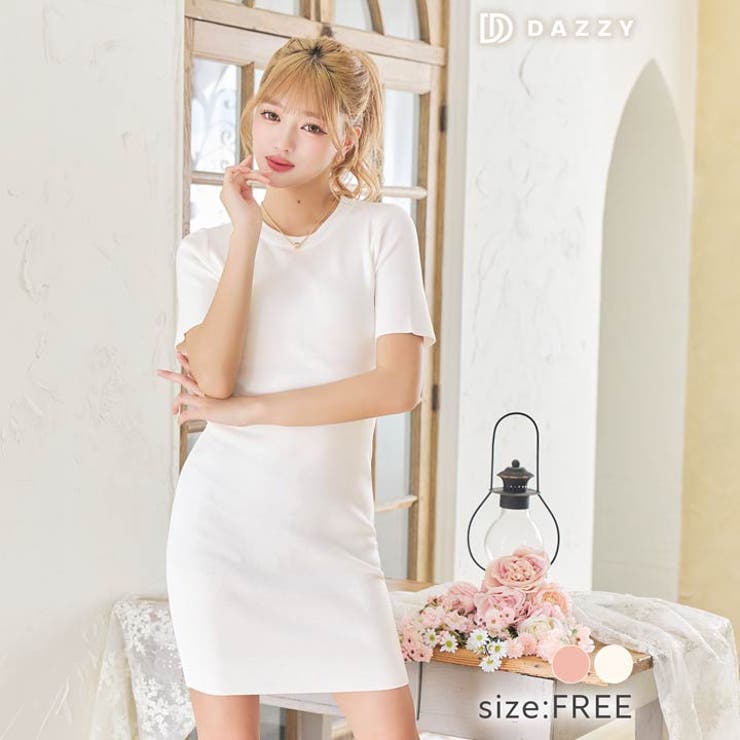 クルーネック半袖ニットワンピース[カジュアル/dazzy closet] | Dazzy | 詳細画像7 