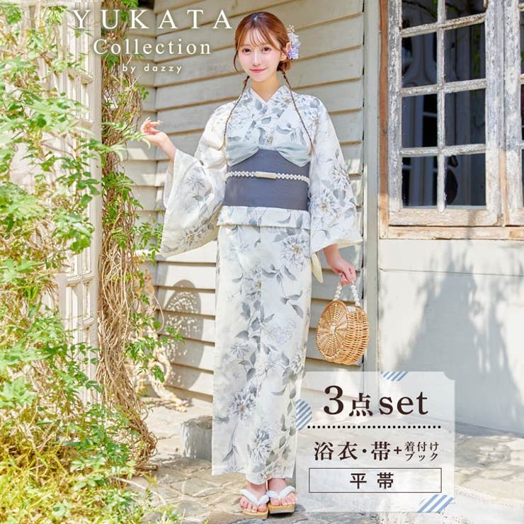 古典天竺牡丹柄浴衣[品番：DY000032343]｜Dazzy（デイジー）の
